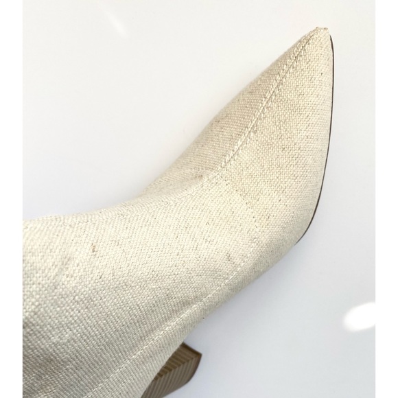 NWT Fiona Slouched Block Heal Boot in Natural, JustFab - Picture 12 of 13